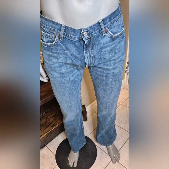 7 For All Mankind Men's Light Blue Bootcut Jeans - Picture 2 of 11